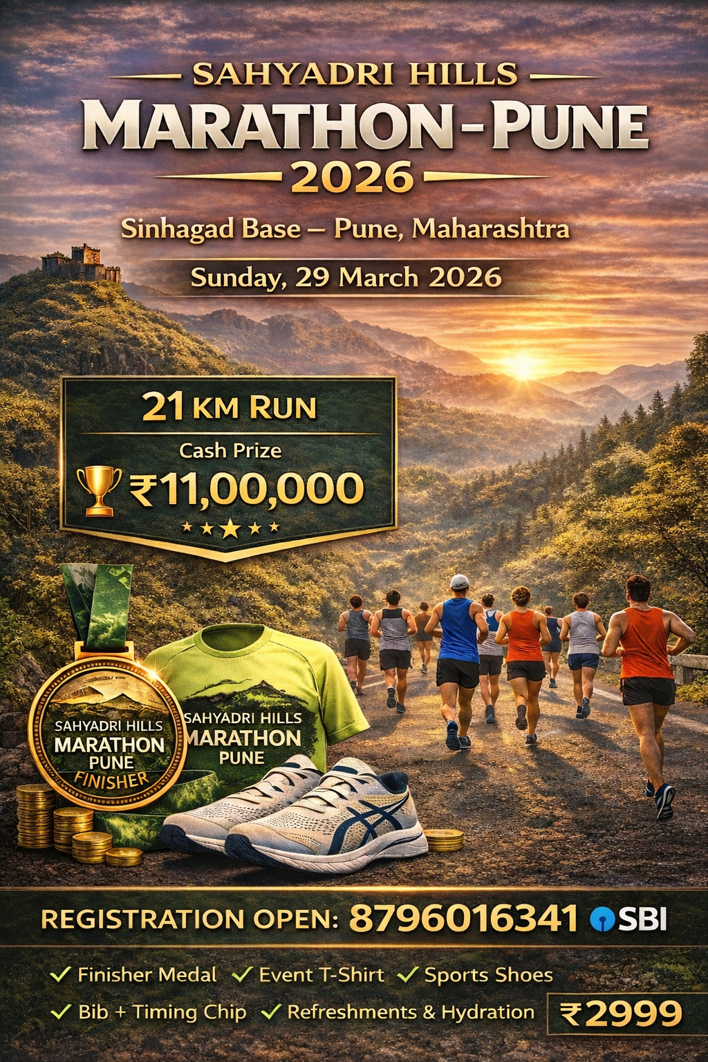 Sahyadri Hills Marathon 21 Km Run